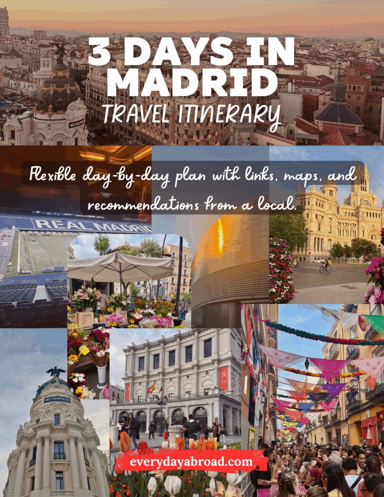 3 Days in Madrid Travel Itinerary